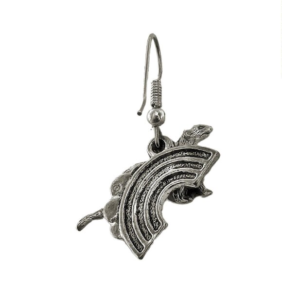 Rainbow Bridge Ferret Earrings 1375 - Picture 4 of 8